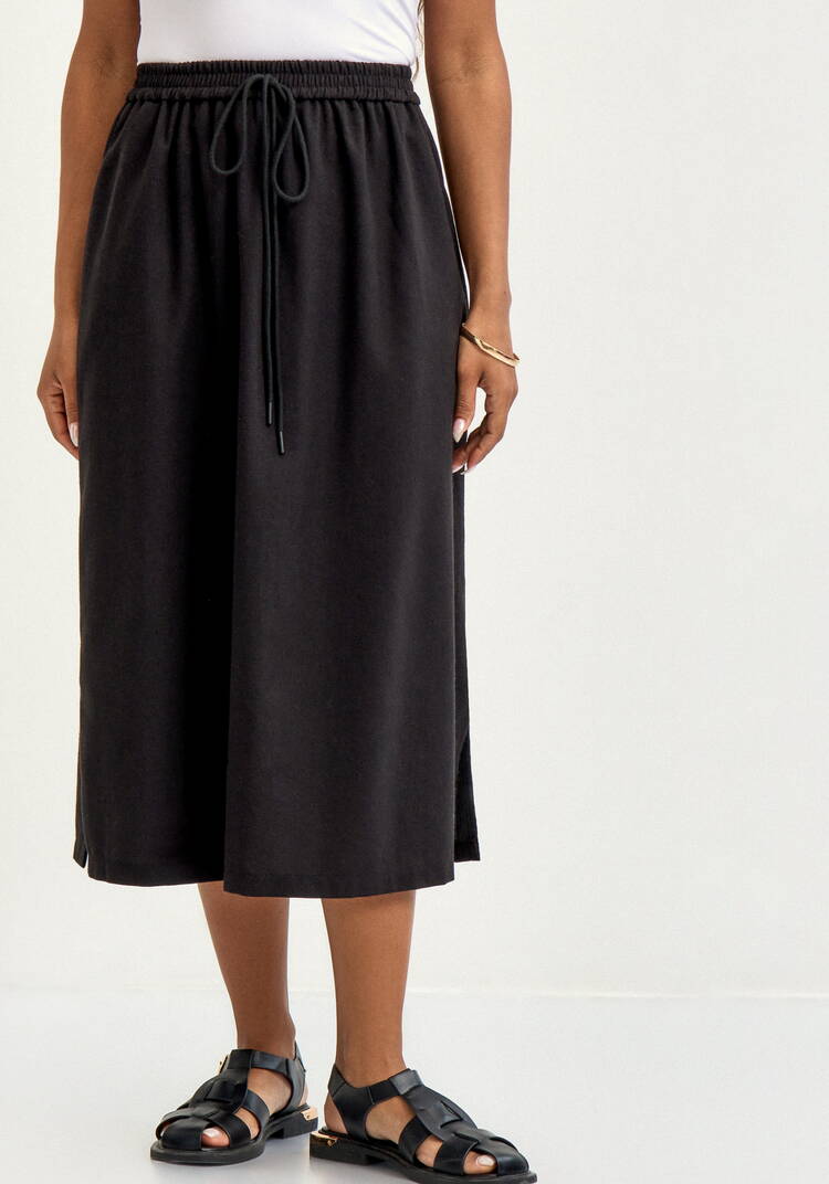 Юбка изо льна свободного кроя шир.  750, рис. 20