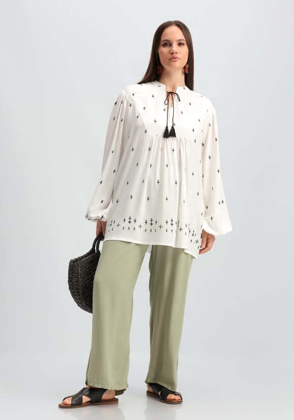 Блуза в стиле бохо шир.  580, рис. 2