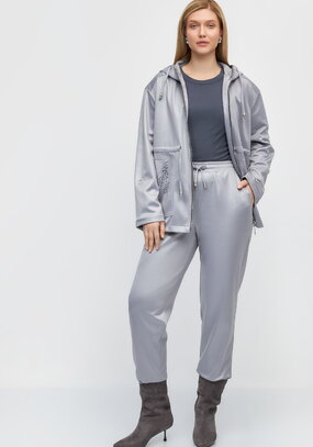 Брюки прямые с напылением