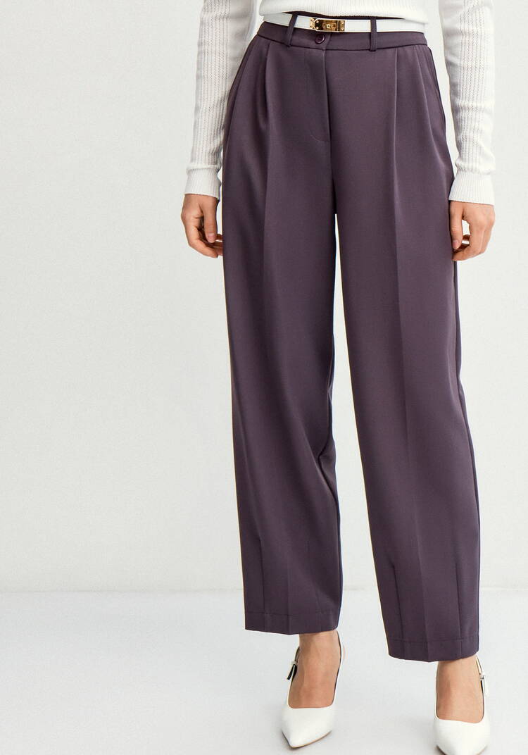 Брюки классические с защипами шир.  750, рис. 4