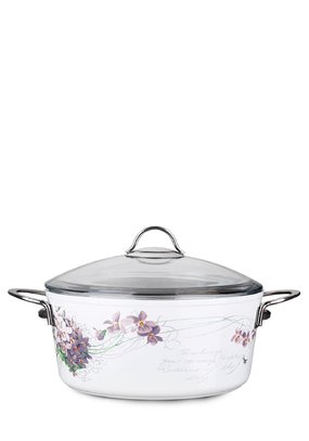 Кастрюля глубокая с деколью