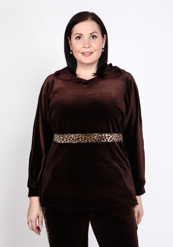 Туника бархатная с капюшоном шир.  580, рис. 11