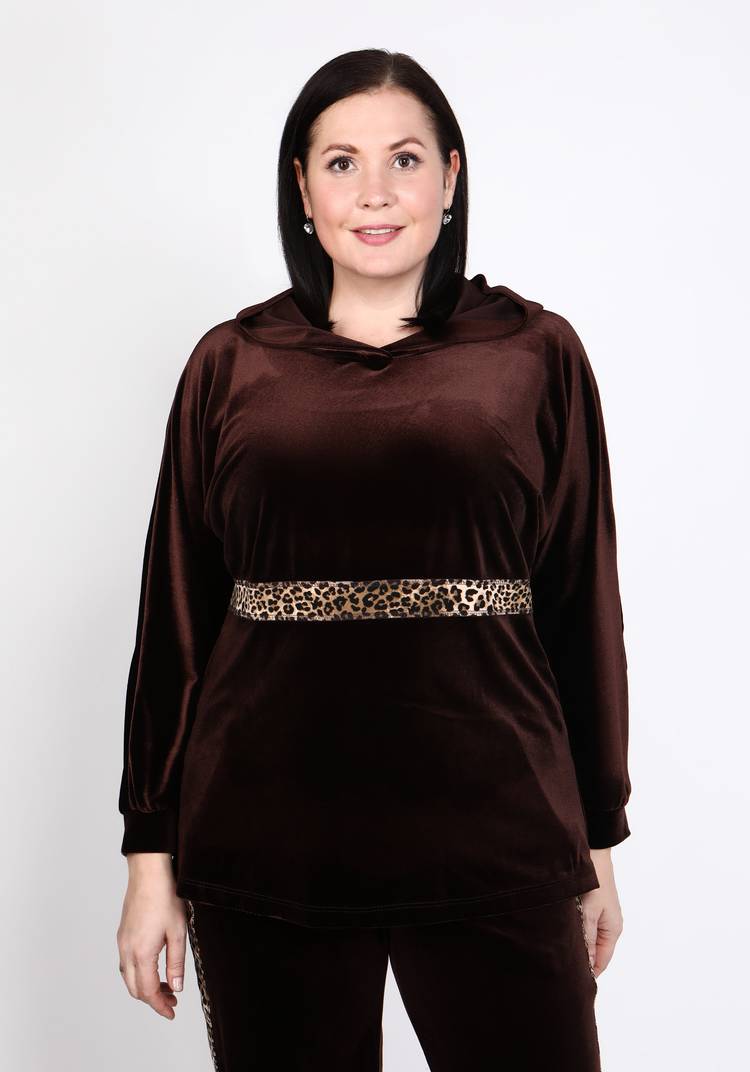 Туника бархатная с капюшоном шир.  750, рис. 11