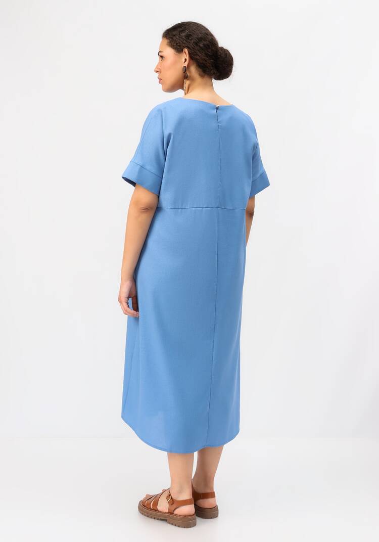 Платье свободного кроя с мягкими складками шир.  750, рис. 11