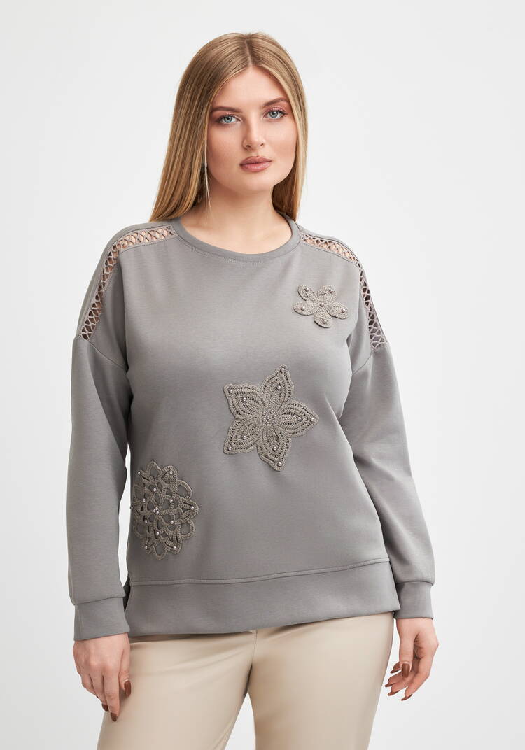 Свитшот с обьемным декором шир.  750, рис. 16