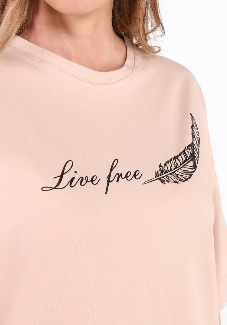 Футболка удлиненная с принтом шир.  750, рис. 4