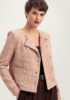 Пиджак двубортный твидовый