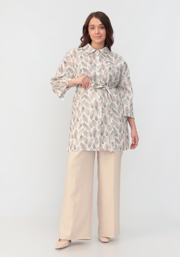 Рубашка удлиненная на поясе шир.  580, рис. 2