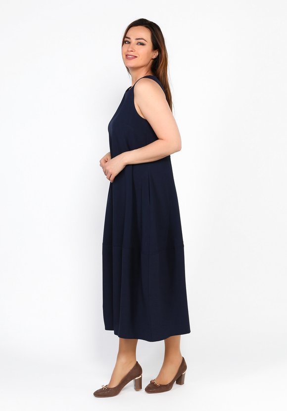 Сарафан однотонный свободного кроя шир.  580, рис. 12