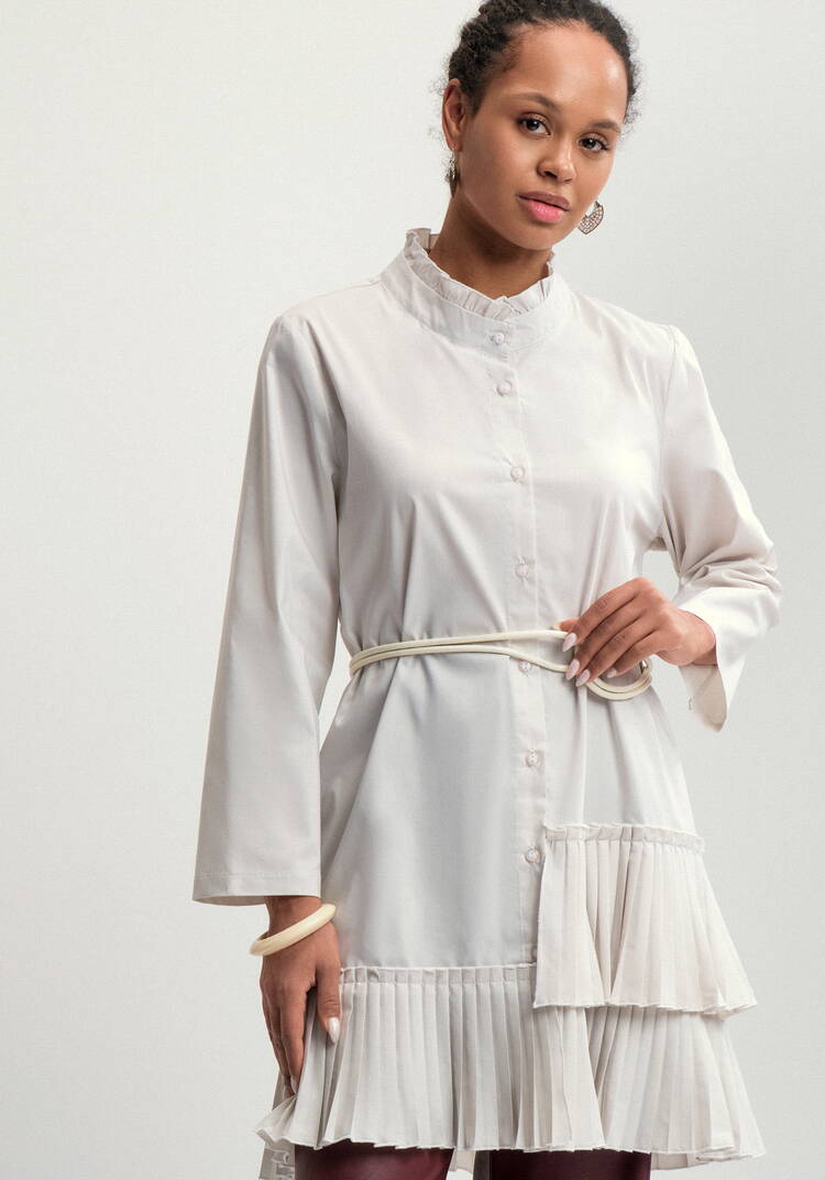 Туника с плиссированным воланом шир.  750, рис. 8