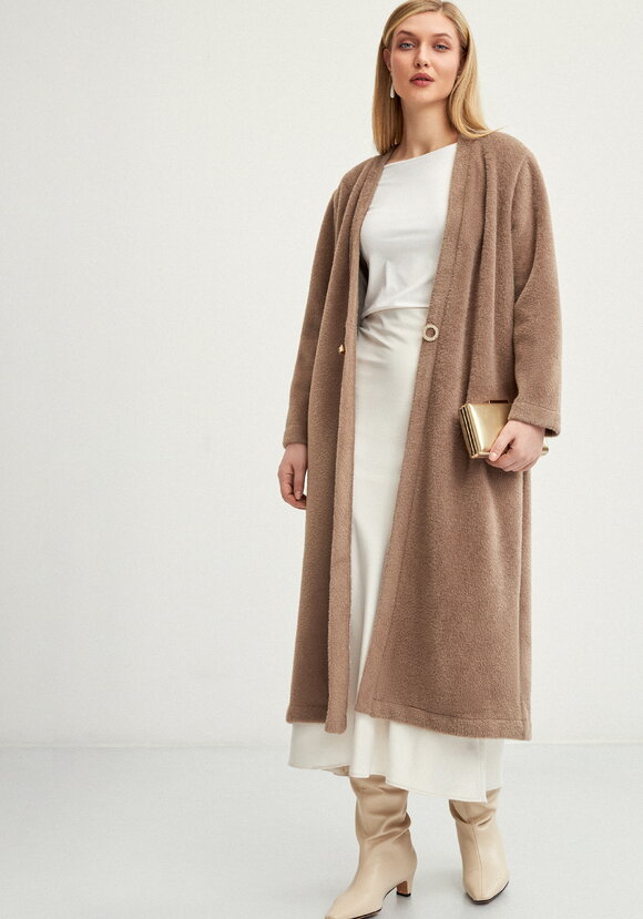 Кардиган удлиненный с пушистым ворсом шир.  580, рис. 19