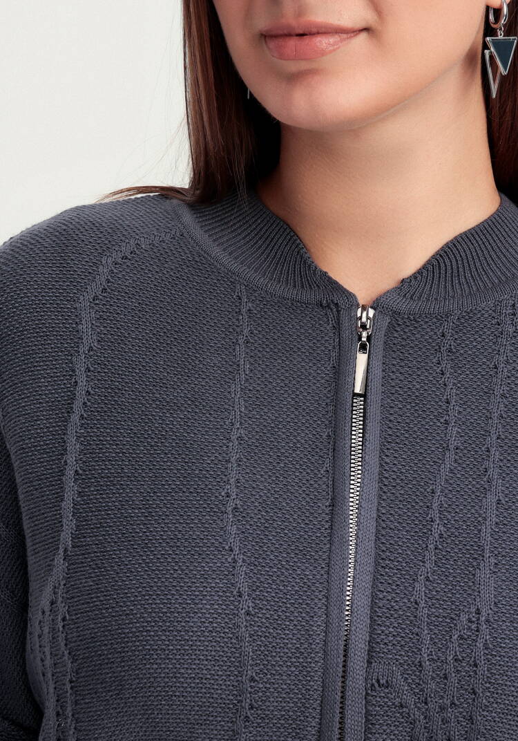 Бомбер с фактурным рисунком шир.  750, рис. 12