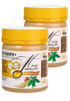 Мёд Сибирское долголетие, 2 шт.