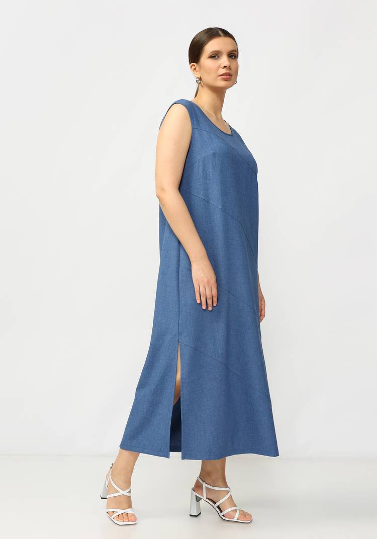 Длинное платье с разрезами Сабина шир.  750, рис. 5