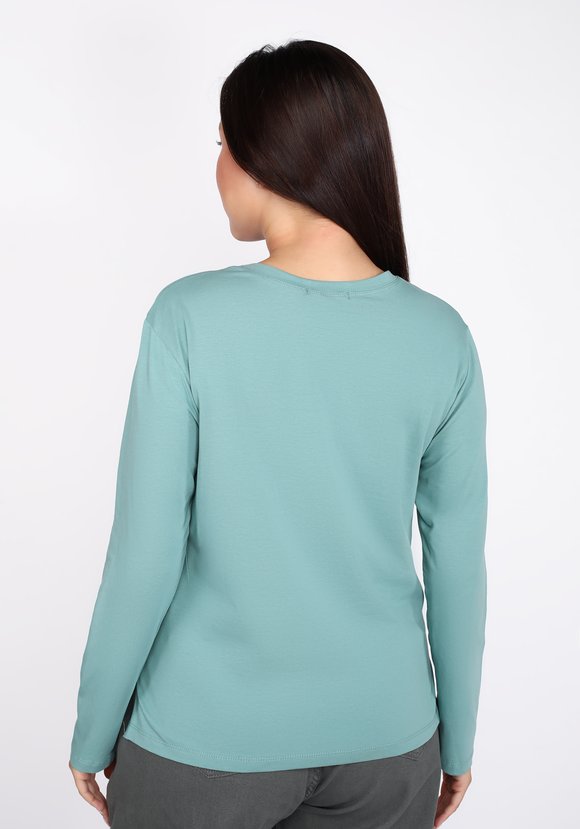 Футболка с длинным рукавом и принтом шир.  580, рис. 7