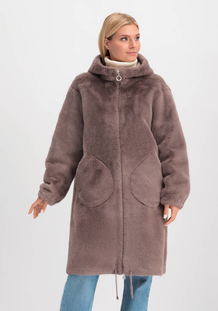 Пальто из экомеха шир.  750, рис. 22