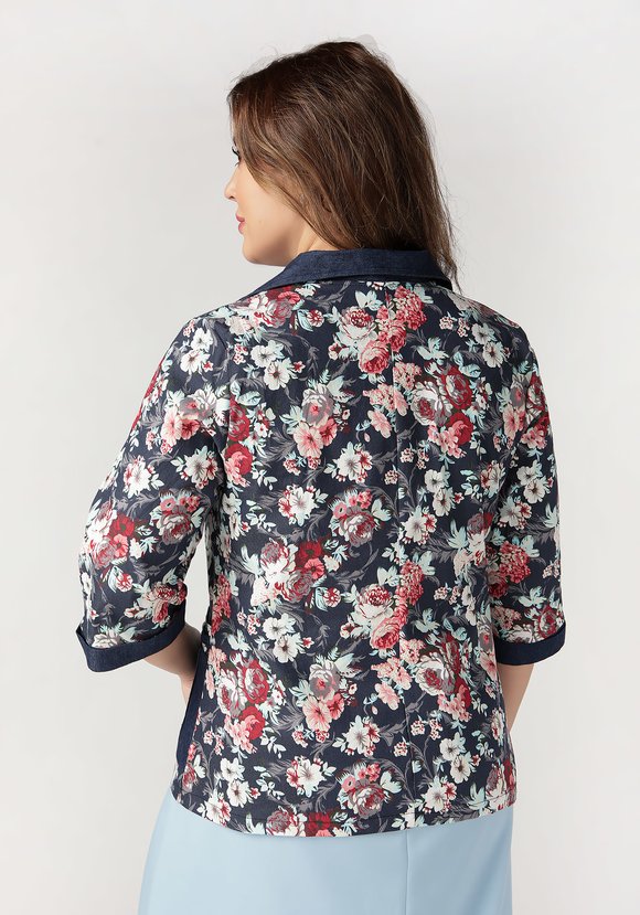 Жакет Цветочное настроение шир.  580, рис. 12