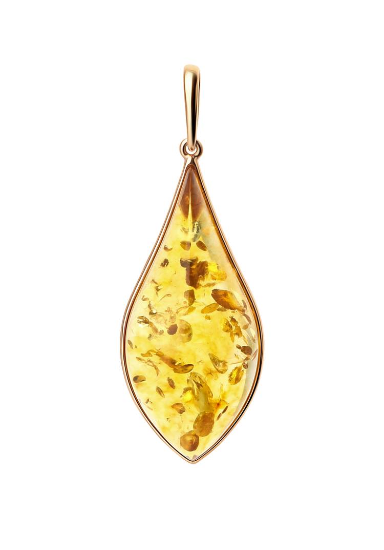 Серебряная подвеска  Брызги янтаря шир.  750, рис. 5