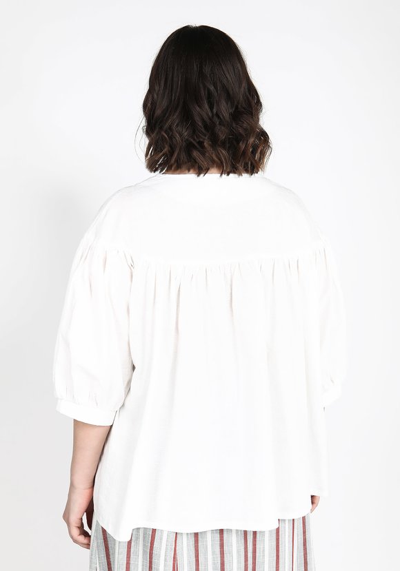 Блуза из фактурного хлопка шир.  580, рис. 2