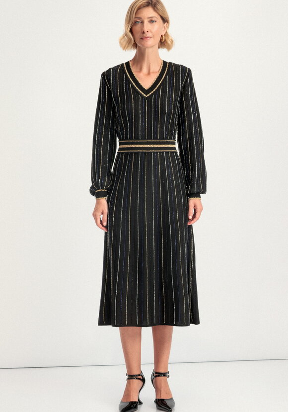 Платье с полосами из метанити шир.  580, рис. 4