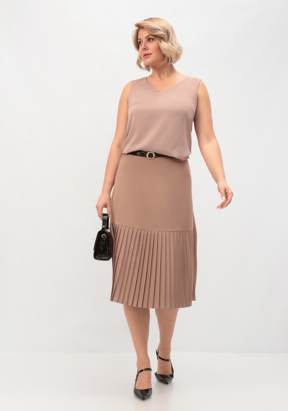 Юбка с плиссированным краем шир.  580, рис. 8