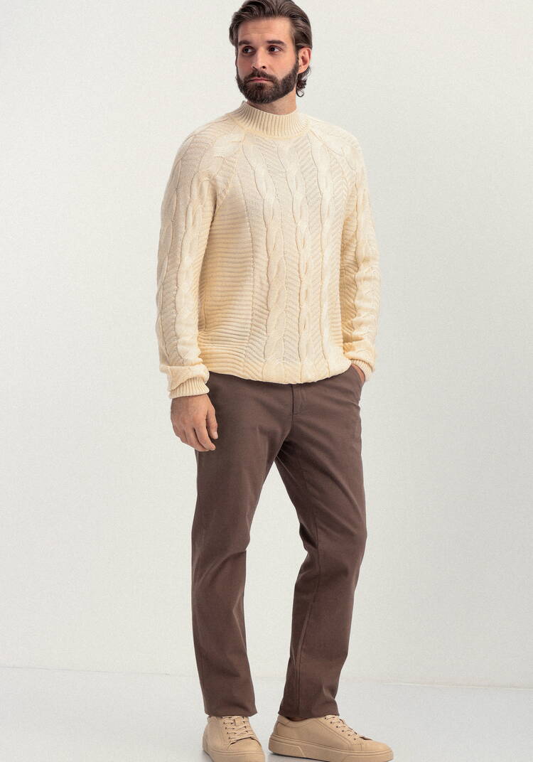 Джемпер мужской с фактурными косами шир.  750, рис. 20