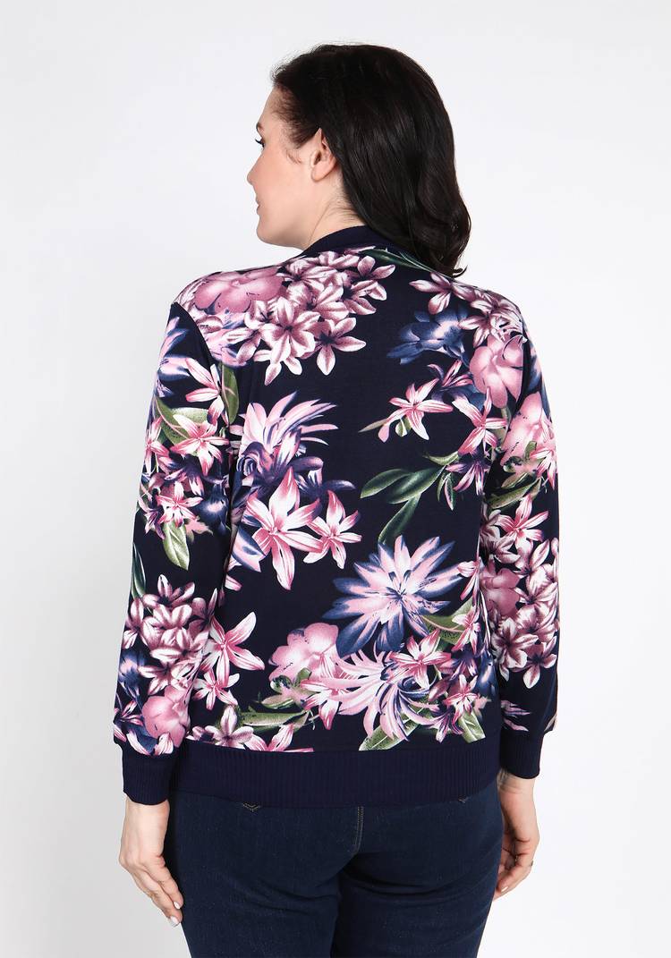 Кардиган Цветочная иллюзия шир.  750, рис. 3