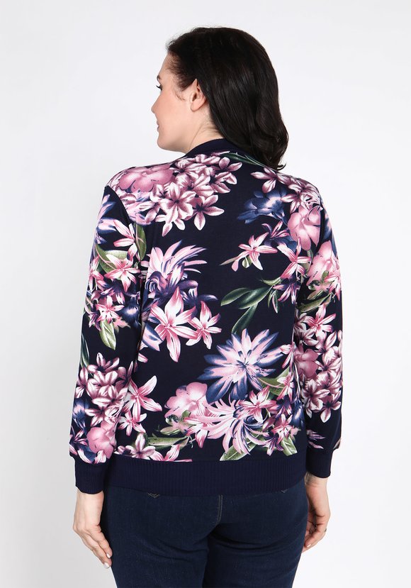 Кардиган Цветочная иллюзия шир.  580, рис. 3