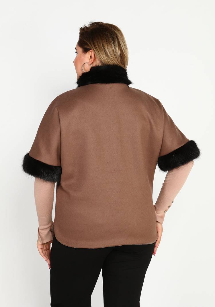 Куртка с меховым декором шир.  750, рис. 3