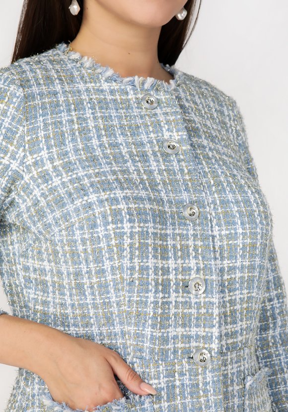 Платье на пуговицах полуприталенное шир.  580, рис. 8