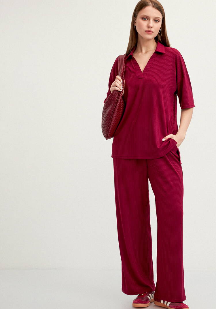 Брюки свободного кроя в рубчик шир.  750, рис. 25