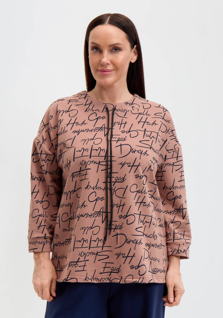 Свитшот с обтачкой на кулиске шир.  750, рис. 10