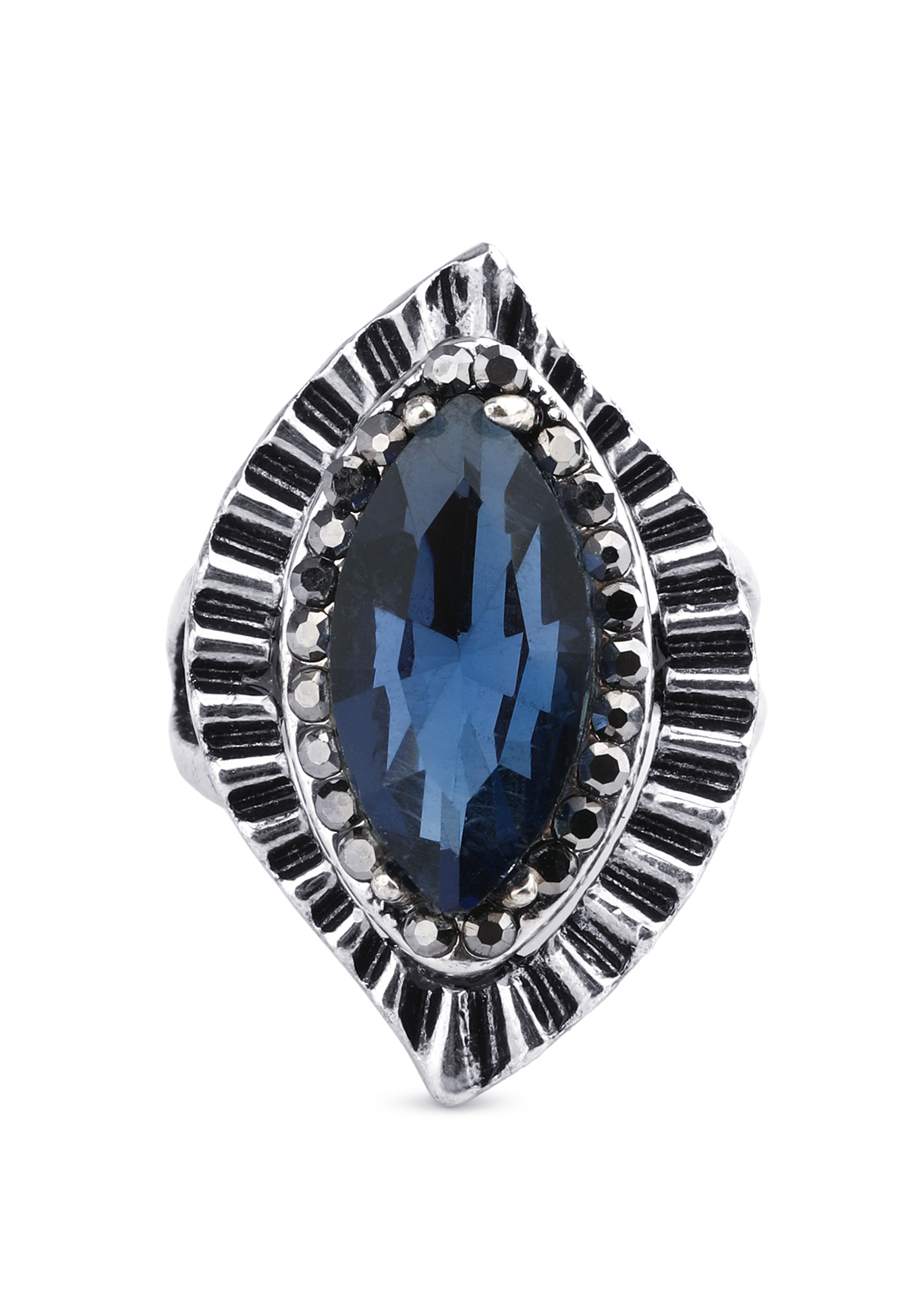 Кольцо «Утренние росы» Доминика Росси, размер 18, цвет синий перстень - фото 2