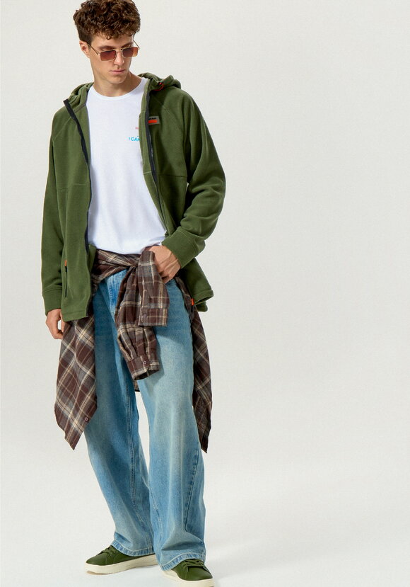 Толстовка с капюшоном и карманами на молнии шир.  580, рис. 2