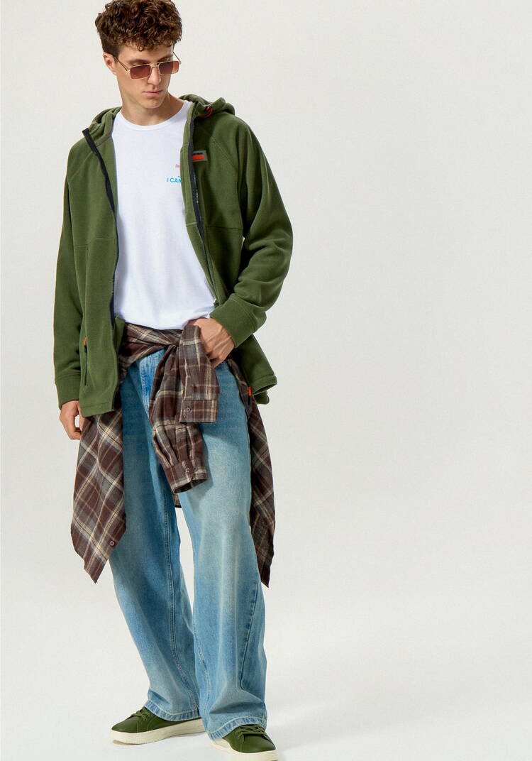 Толстовка с капюшоном и карманами на молнии шир.  750, рис. 2