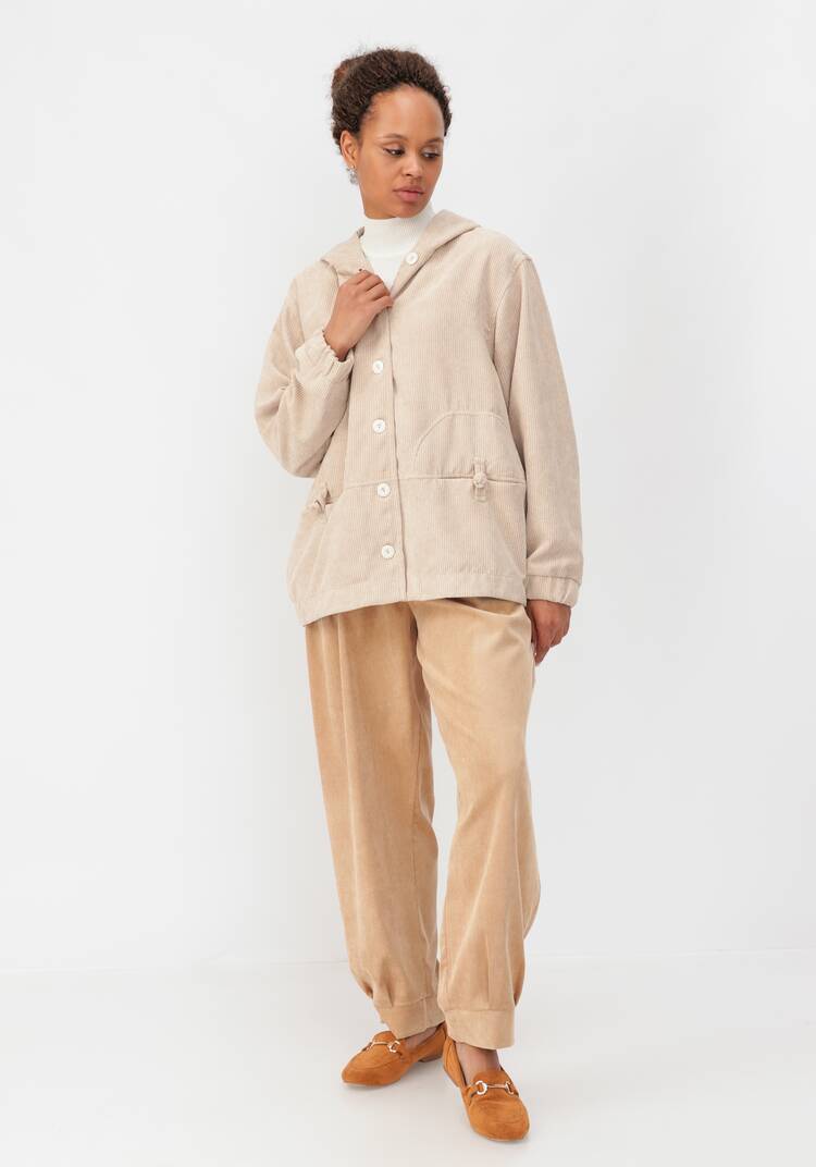 Ветровка из вельвета с капюшоном шир.  750, рис. 34