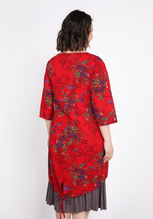 Туника Цветочный рай шир.  580, рис. 4