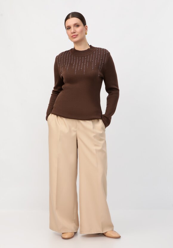 Джемпер с жемчугом и метанитью шир.  580, рис. 2