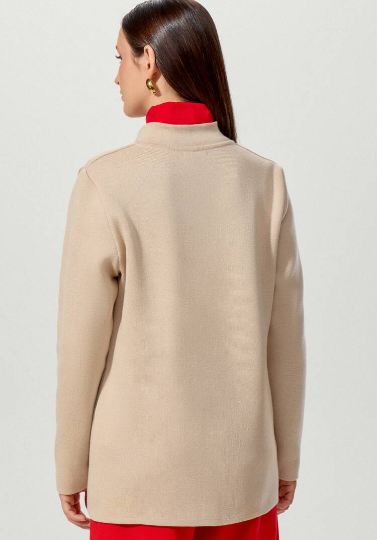 Жакет женский на пуговицах с карманами шир.  750, рис. 3