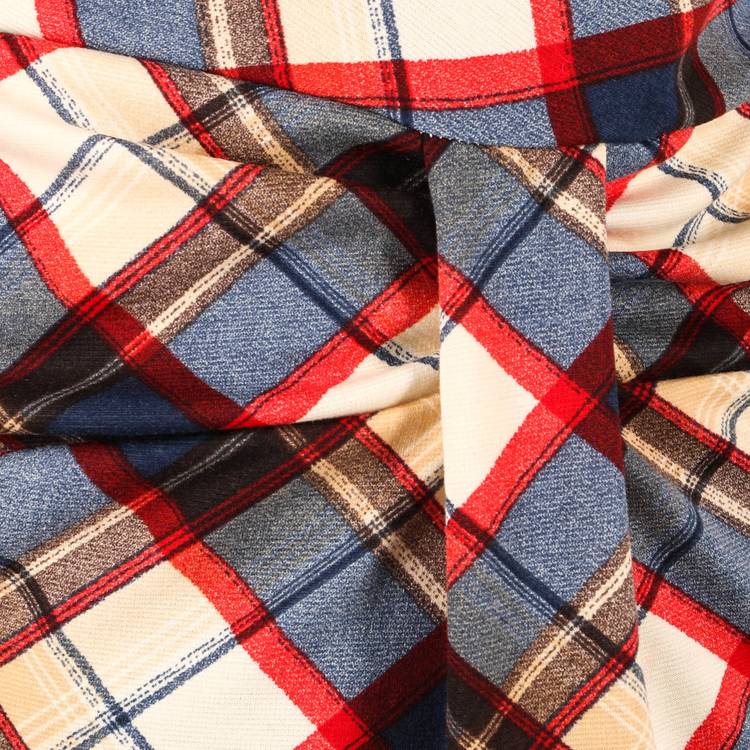 Платье-миди с принтом клетка шир.  750, рис. 5