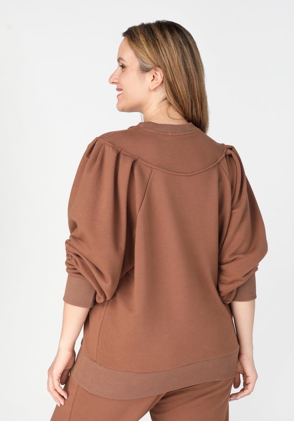 Свитшот с контрастной отстрочкой шир.  580, рис. 2