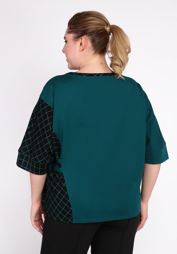 Свитшот с асимметричной длиной шир.  580, рис. 7