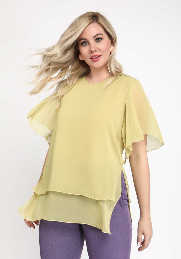 Блуза Яркая модница шир.  580, рис. 1