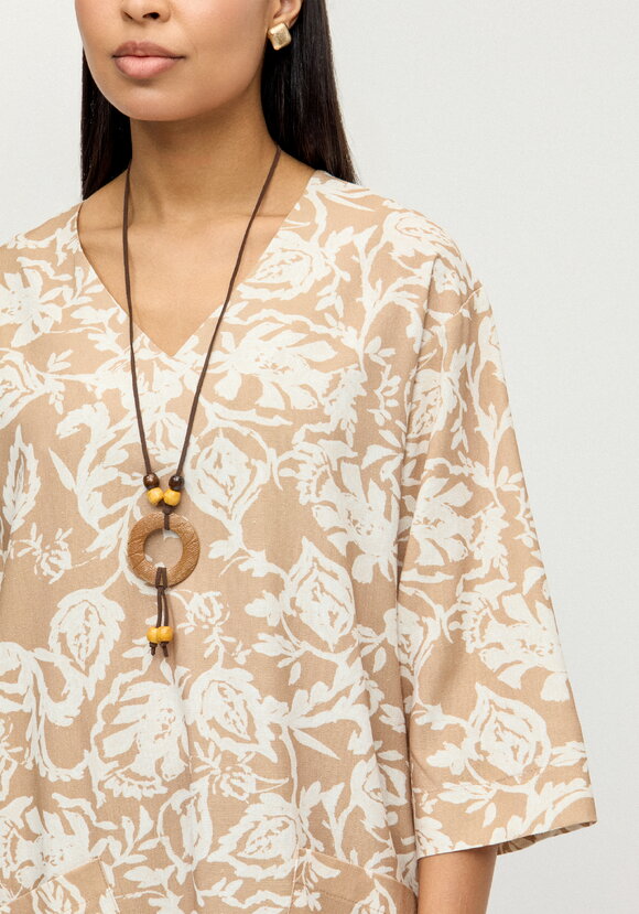 Платье изо льна Танцующая на ветру шир.  580, рис. 5