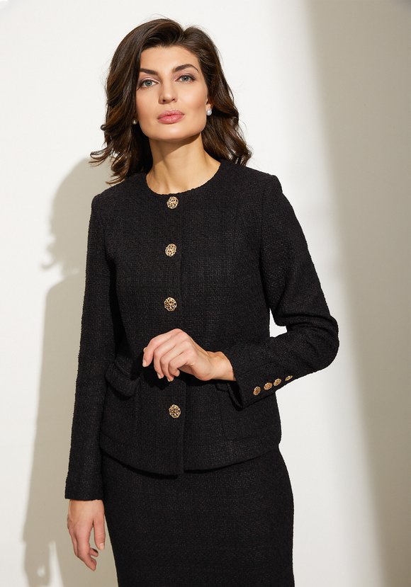 Жакет однобортный шир.  580, рис. 14