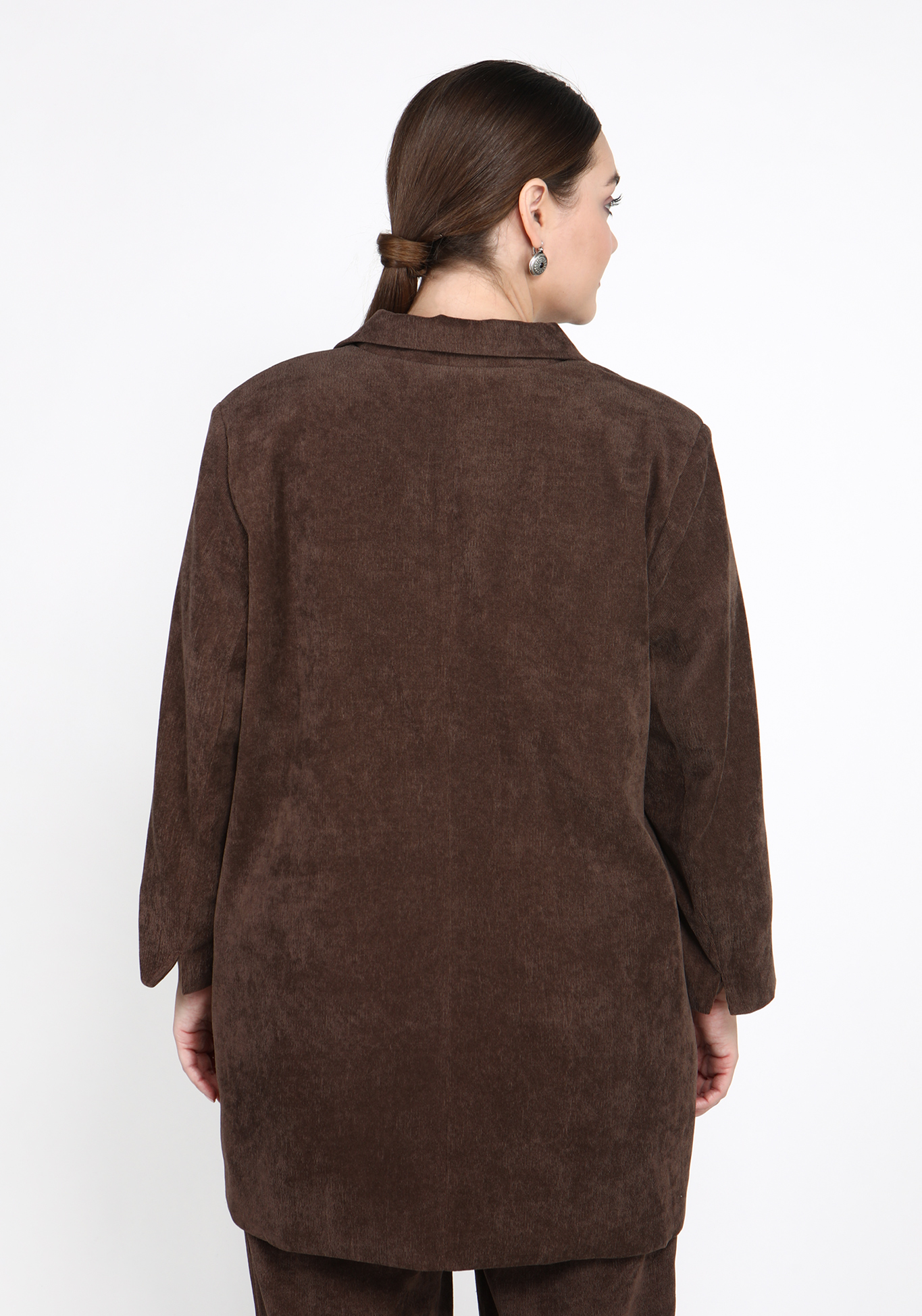 Жакет "Стильный выход" Lomara, размер 48, цвет коричневый - фото 4
