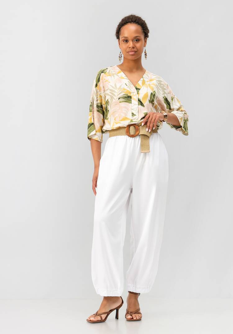 Брюки бананы на резинке с карманами шир.  750, рис. 16