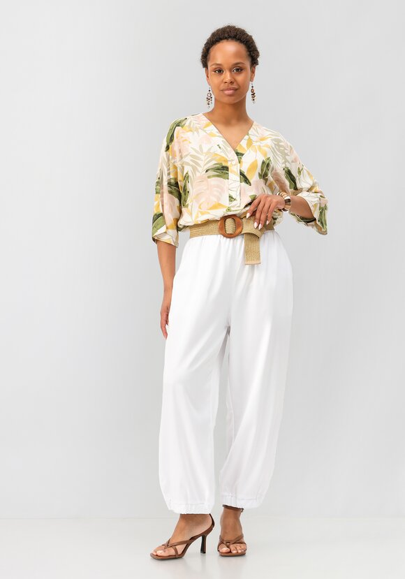 Брюки бананы на резинке с карманами шир.  580, рис. 16