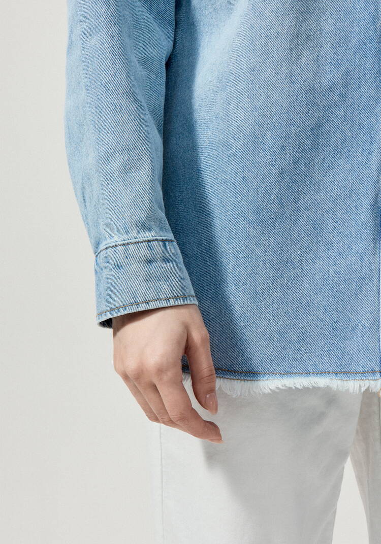 Джинсовая куртка с бахромой по краям шир.  750, рис. 14