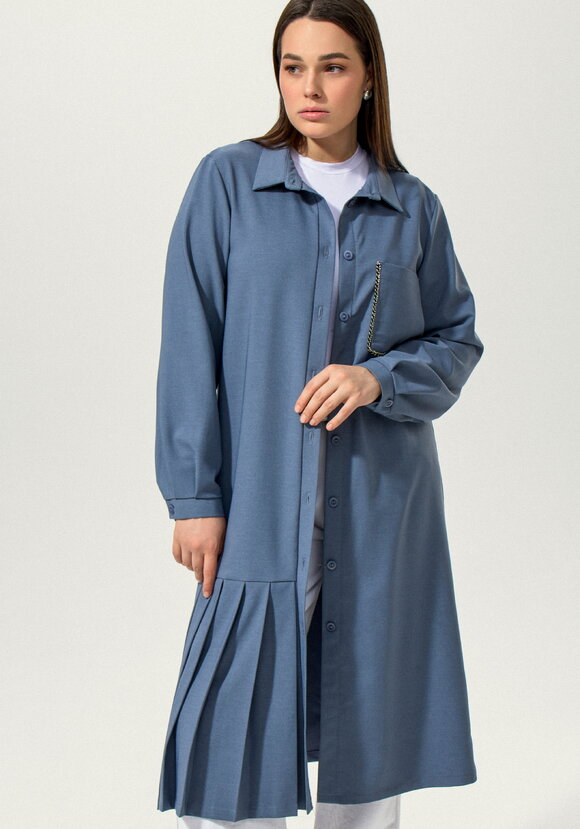 Платье-рубашка с декорированным карманом шир.  580, рис. 8